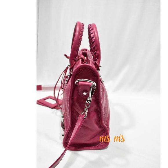 balenciaga logo strap bag